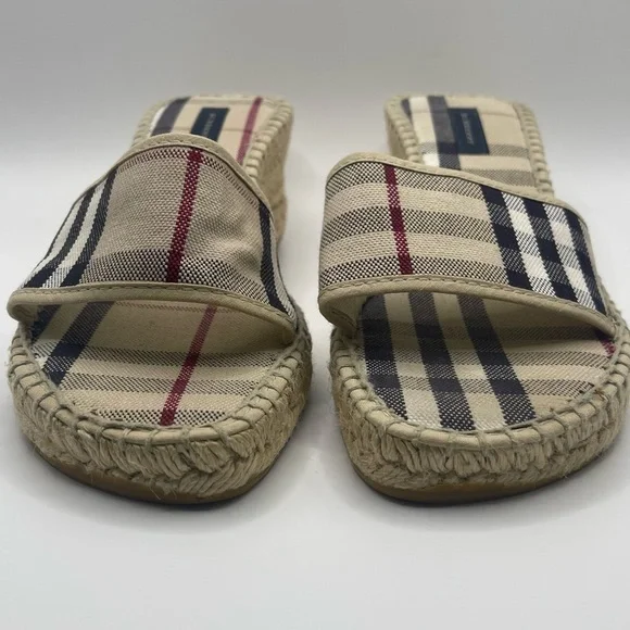 Burberry | Espadrille Slip on Wedge Sandal | EU40 - Picture 11 of 16